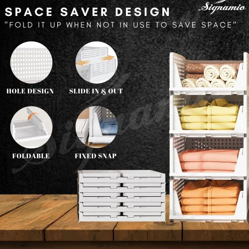 3-Piece Stackable Wardrobe Organizer Set